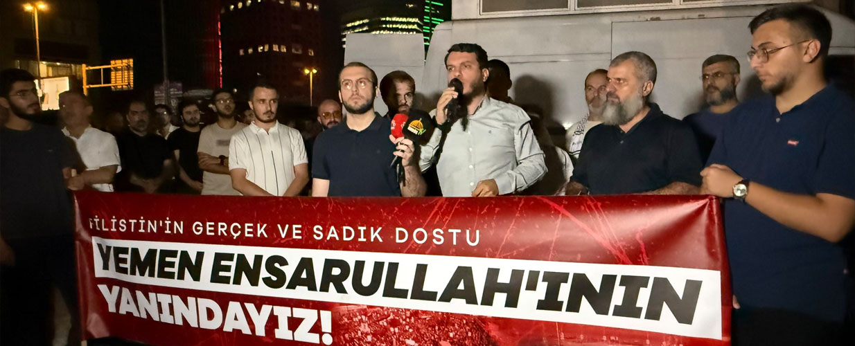 Filistin’in Gerçek ve Sadık Dostu Yemen Ensarullah’ının Yanındayız!