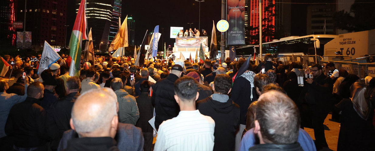 İnsanlığın Vicdanı Sumud Filosu Kuşatma Altında Basın Açıklaması